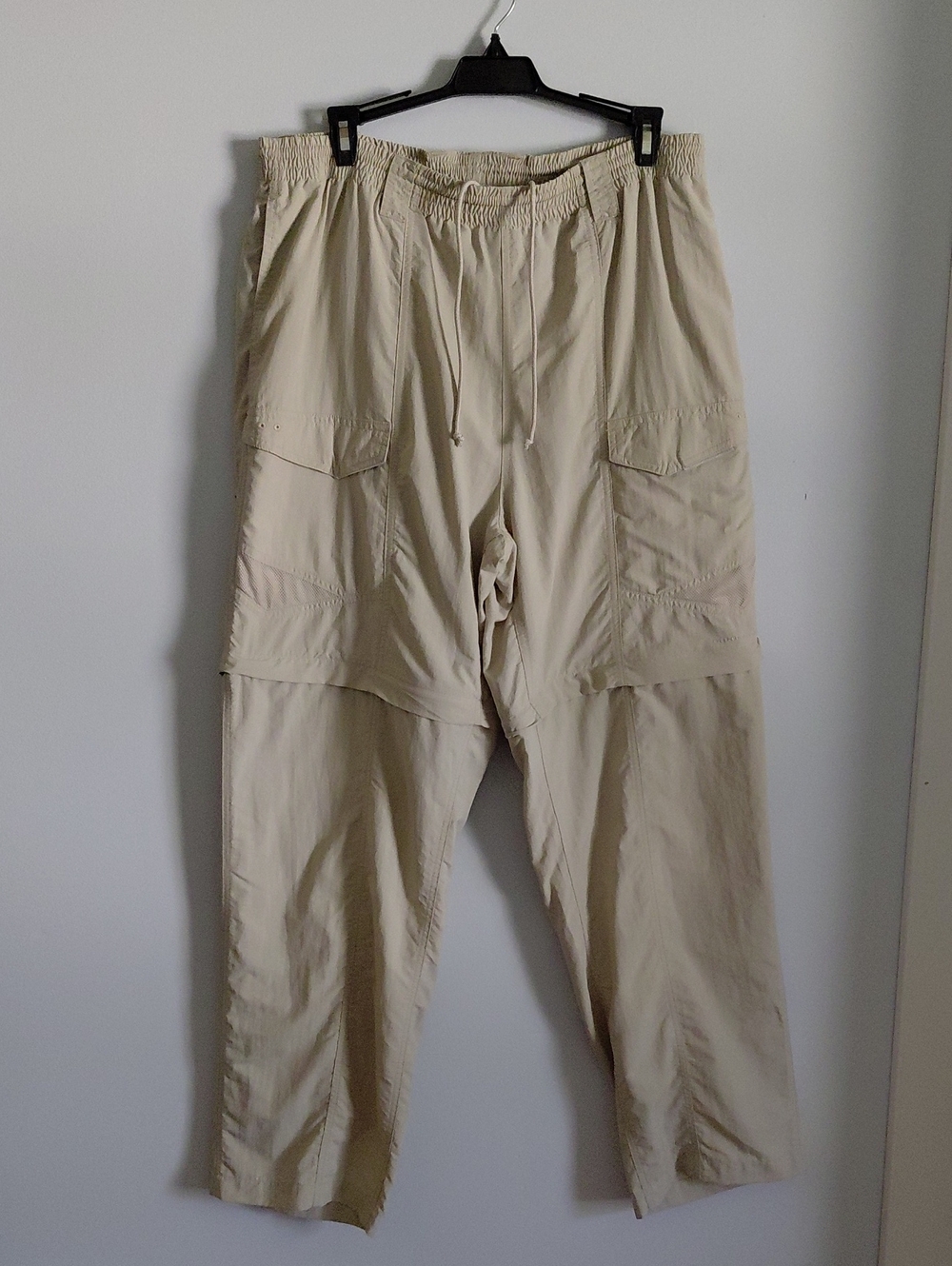 Columbia Men's PFG Fishing Lightweight Drawstring Convertible Cargo Pants Large